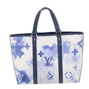 LOUIS VUITTON Monogram Water Color Weekend Tote PM Bag Blue M45756 Auth 50808S-2