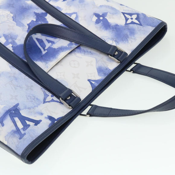 LOUIS VUITTON Monogram Water Color Weekend Tote PM Bag Blue M45756 Auth 50808S