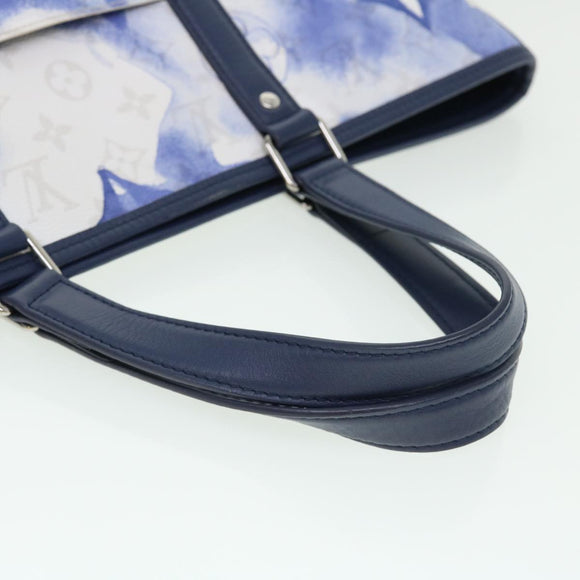 LOUIS VUITTON Monogram Water Color Weekend Tote PM Bag Blue M45756 Auth 50808S