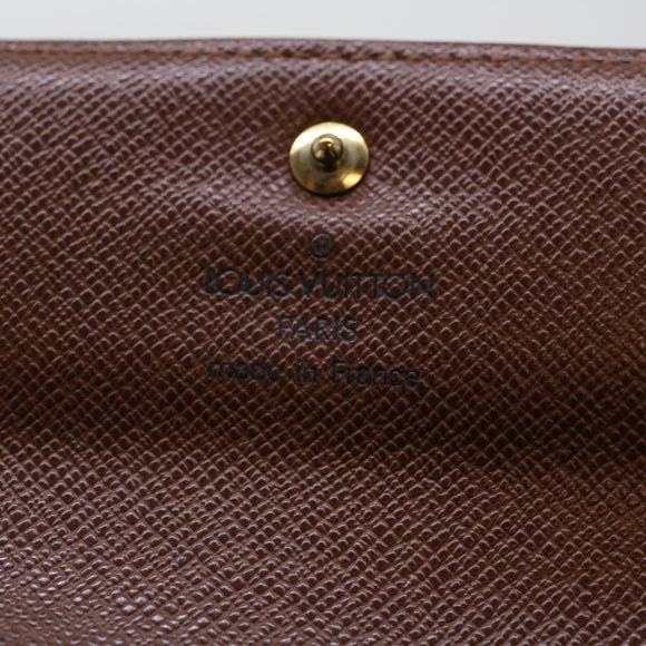 LOUIS VUITTON Monogram Porte Tresor Etui Papie Wallet M61202 LV Auth 50877