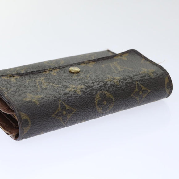 LOUIS VUITTON Monogram Porte Tresor Etui Papie Wallet M61202 LV Auth 50877