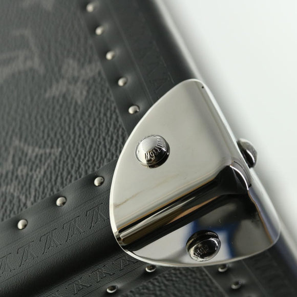 LOUIS VUITTON Monogram Eclipse Alzer 70 Trunk M20014 LV Auth 50883S