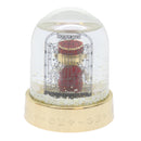 LOUIS VUITTON Gaston Snowball Snow Globe Clear Gold GI0550 LV Auth 51069-2