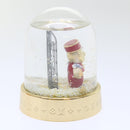 LOUIS VUITTON Gaston Snowball Snow Globe Clear Gold GI0550 LV Auth 51069-4