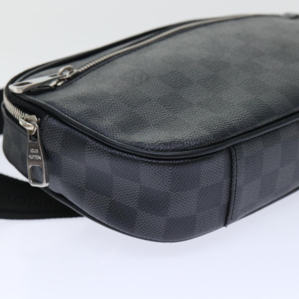 LOUIS VUITTON Damier Graphite Ambreil Shoulder Bag N41289 LV Auth 51125