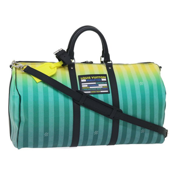 LOUIS VUITTON Damier Stripe Gradation Keepall Bandouliere 50 M59912 Auth 51138SM
