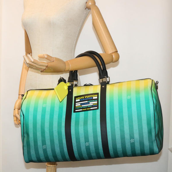 LOUIS VUITTON Damier Stripe Gradation Keepall Bandouliere 50 M59912 Auth 51138S