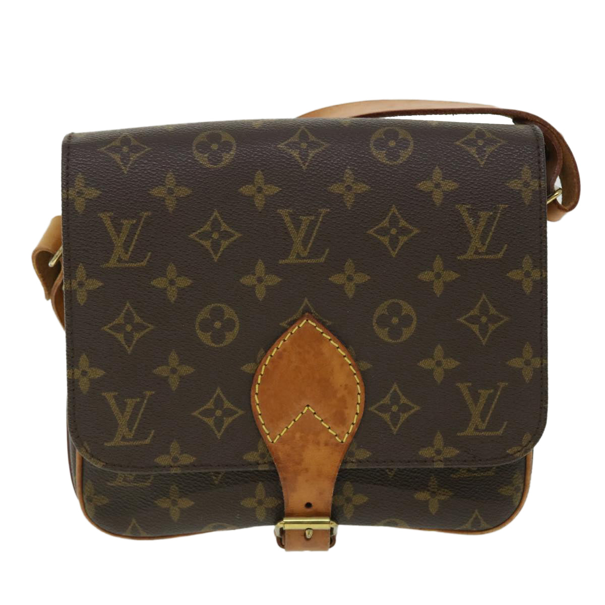 LOUIS VUITTON Monogram Cartouchiere MM Shoulder Bag M51253 LV Auth 51166 - 0