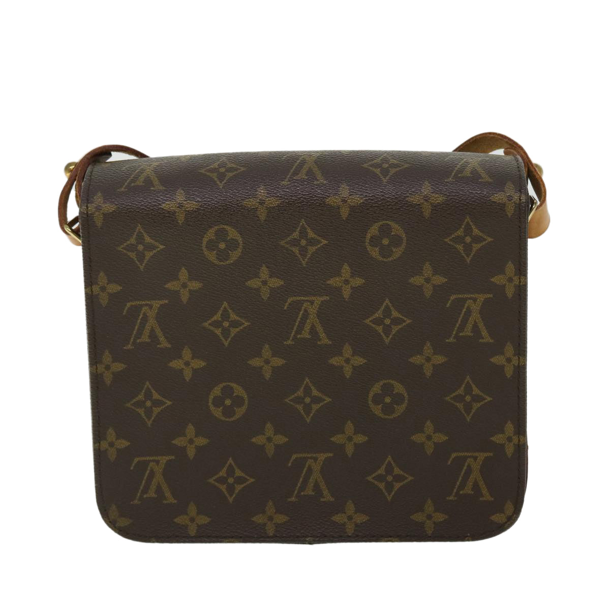 LOUIS VUITTON Monogram Cartouchiere MM Shoulder Bag M51253 LV Auth 51166