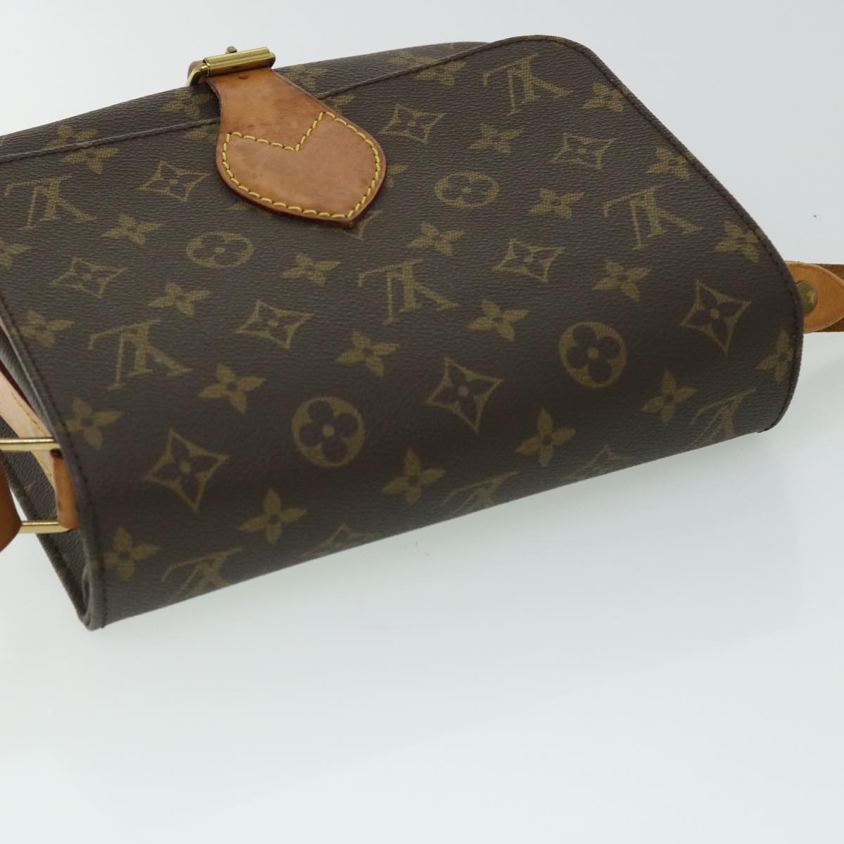 LOUIS VUITTON Monogram Cartouchiere MM Shoulder Bag M51253 LV Auth 51166