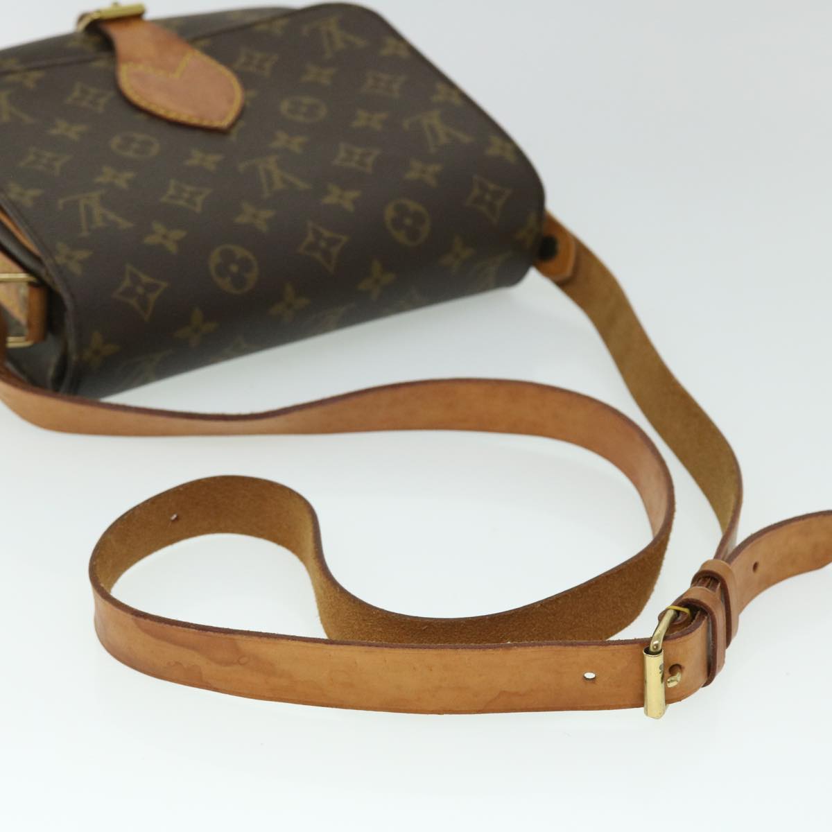 LOUIS VUITTON Monogram Cartouchiere MM Shoulder Bag M51253 LV Auth 51166