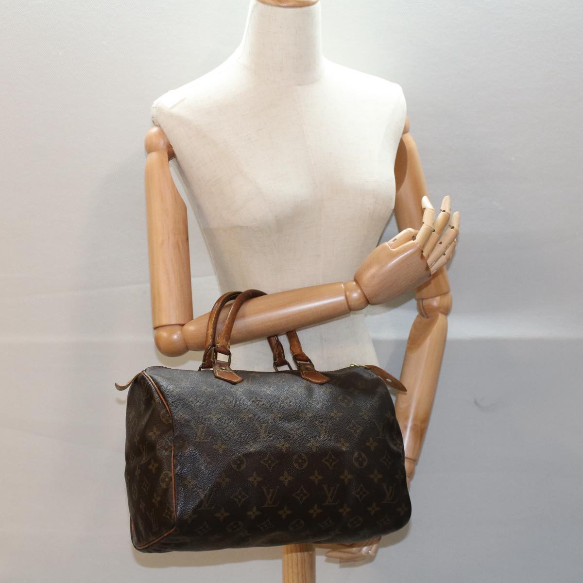 LOUIS VUITTON Monogram Speedy 30 Hand Bag M41526 LV Auth 51178