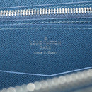 LOUIS VUITTON Taiga Zippy XL Wallet Blue Marine M44276 LV Auth 51249-19