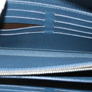LOUIS VUITTON Taiga Zippy XL Wallet Blue Marine M44276 LV Auth 51249-21