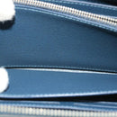 LOUIS VUITTON Taiga Zippy XL Wallet Blue Marine M44276 LV Auth 51249-22