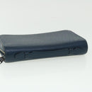 LOUIS VUITTON Taiga Zippy XL Wallet Blue Marine M44276 LV Auth 51249-6