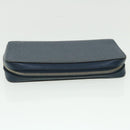 LOUIS VUITTON Taiga Zippy XL Wallet Blue Marine M44276 LV Auth 51249-5