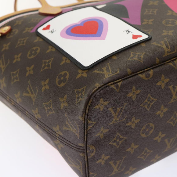 LOUIS VUITTON Monogram Game On Neverfull MM Tote Bag M57452 LV Auth 51264S