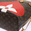 LOUIS VUITTON Monogram Game On Neverfull MM Tote Bag M57452 LV Auth 51264S-16