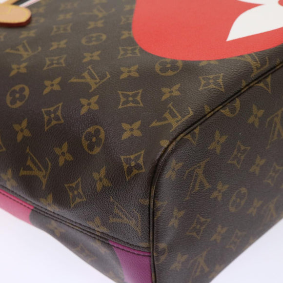 LOUIS VUITTON Monogram Game On Neverfull MM Tote Bag M57452 LV Auth 51264S