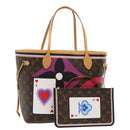 LOUIS VUITTON Monogram Game On Neverfull MM Tote Bag M57452 LV Auth 51264S-1