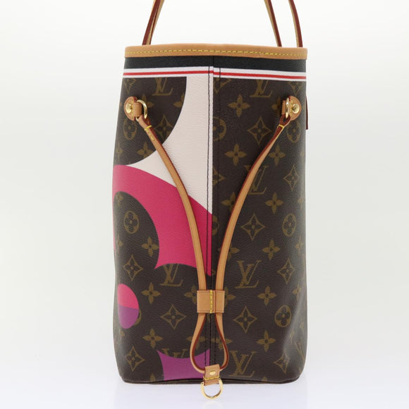 LOUIS VUITTON Monogram Game On Neverfull MM Tote Bag M57452 LV Auth 51264S