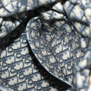 Christian Dior Basket Bag Trotter Canvas Shoulder Bag Rattan Blue Auth 51270AV-23