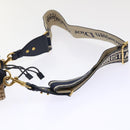 Christian Dior Basket Bag Trotter Canvas Shoulder Bag Rattan Blue Auth 51270AV-14