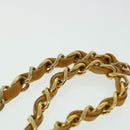 CHANEL Matelasse Turn Lock Chain Shoulder Bag Lamb Skin Orange CC Auth 51273A-14