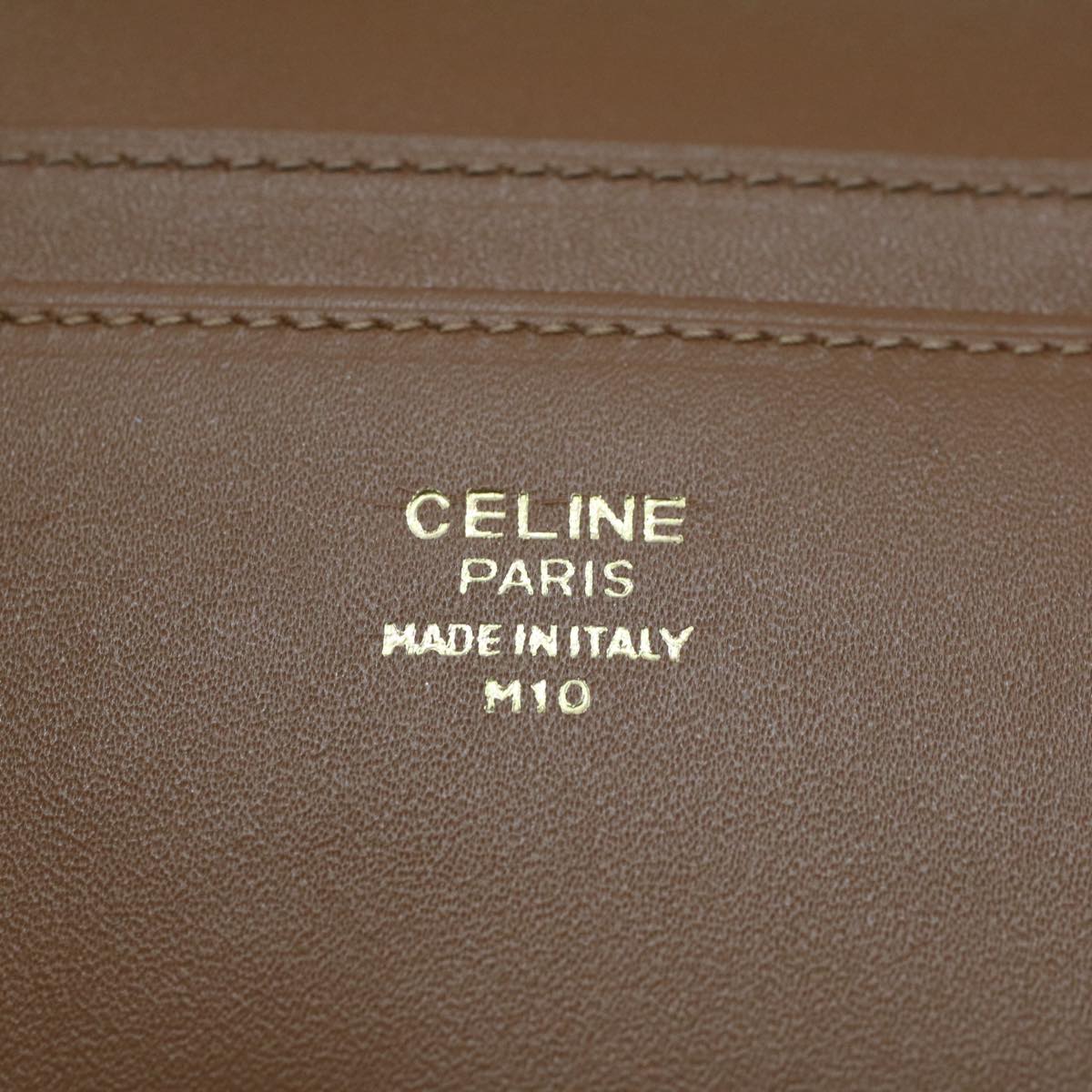 CELINE Macadam Canvas Long Wallet Beige Auth 51307