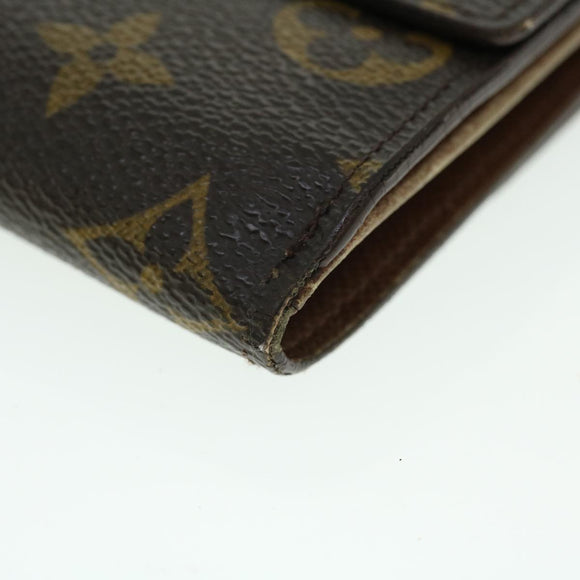 LOUIS VUITTON Monogram Porte Monnaie Bier Cartes Crdit Wallet M61652 Auth 51308