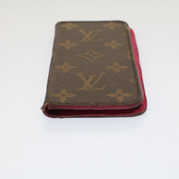 LOUIS VUITTON Monogram Folio iPhone 7 Case iPhone Case M63401 LV Auth 51319