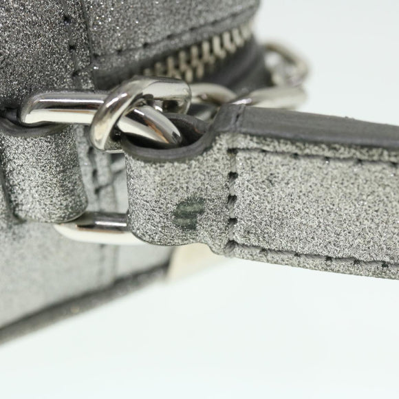LOUIS VUITTON Damier Glitter Mini Soft Trunk Bag Silver M59726 LV Auth 51371V