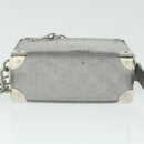 LOUIS VUITTON Damier Glitter Mini Soft Trunk Bag Silver M59726 LV Auth 51371V-6