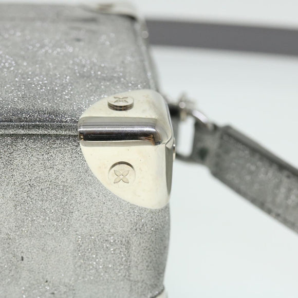 LOUIS VUITTON Damier Glitter Mini Soft Trunk Bag Silver M59726 LV Auth 51371AV