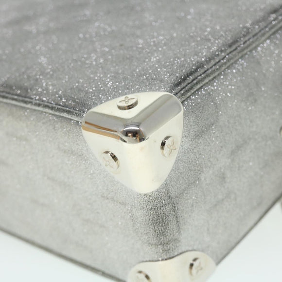 LOUIS VUITTON Damier Glitter Mini Soft Trunk Bag Silver M59726 LV Auth 51371AV