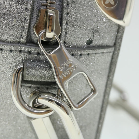 LOUIS VUITTON Damier Glitter Mini Soft Trunk Bag Silver M59726 LV Auth 51371AV