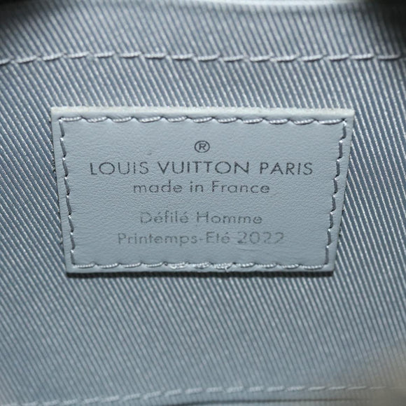 LOUIS VUITTON Damier Glitter Mini Soft Trunk Bag Silver M59726 LV Auth 51371AV
