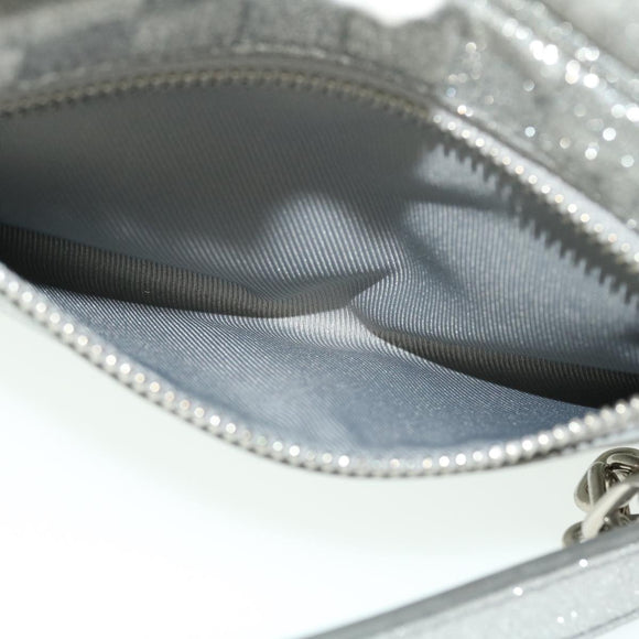 LOUIS VUITTON Damier Glitter Mini Soft Trunk Bag Silver M59726 LV Auth 51371AV