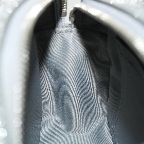 LOUIS VUITTON Damier Glitter Mini Soft Trunk Bag Silver M59726 LV Auth 51371AV