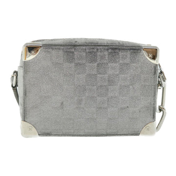LOUIS VUITTON Damier Glitter Mini Soft Trunk Bag Silver M59726 LV Auth 51371AV - 0