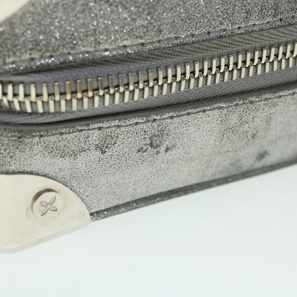 LOUIS VUITTON Damier Glitter Mini Soft Trunk Bag Silver M59726 LV Auth 51371AV