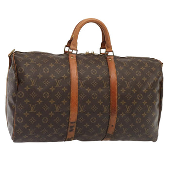 LOUIS VUITTON Monogram Keepall Bandouliere 50 Boston Bag M41416 LV Auth 51396