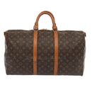 LOUIS VUITTON Monogram Keepall Bandouliere 50 Boston Bag M41416 LV Auth 51396-2