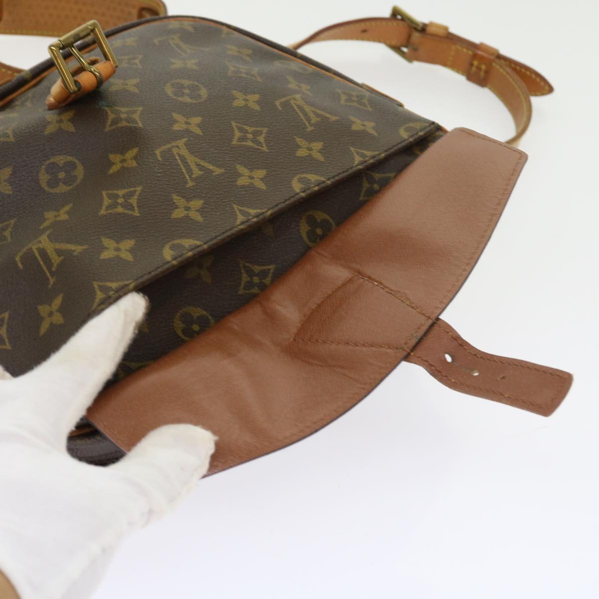 LOUIS VUITTON Monogram Jeune Fille MM Shoulder Bag M51226 LV Auth 51407