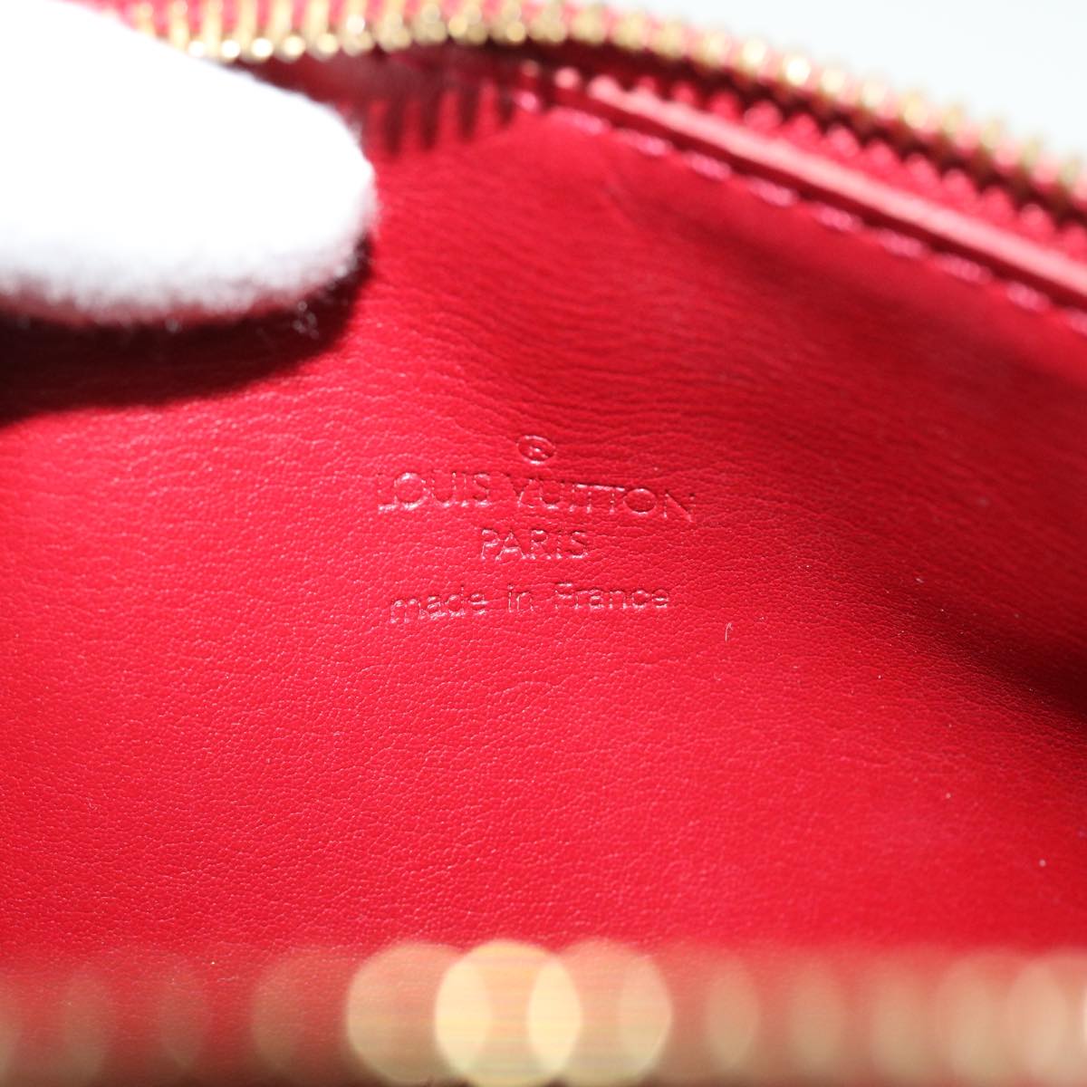 LOUIS VUITTON Monogram Vernis Bedford Hand Bag Red M91986 LV Auth 51408