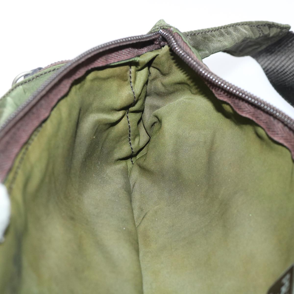 PRADA Waist bag Nylon Green Auth 51463