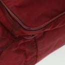 PRADA Boston Bag Nylon 2way Red Auth 51471-16