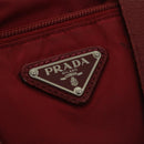 PRADA Boston Bag Nylon 2way Red Auth 51471-19