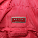 PRADA Boston Bag Nylon 2way Red Auth 51471-20